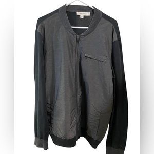 Calvin Klein High End Lightweight Black & Gray Full Zip Jacket MINTY Men’s L